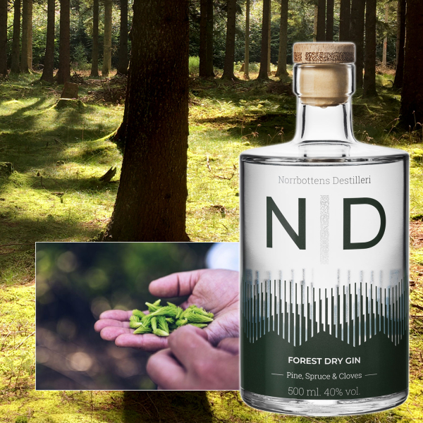 ND Forest Dry Gin, 40% vol., 500ml - Zutaten